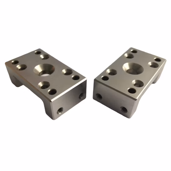Precision CNC Milling Service Aluminum Blue Manifold Block