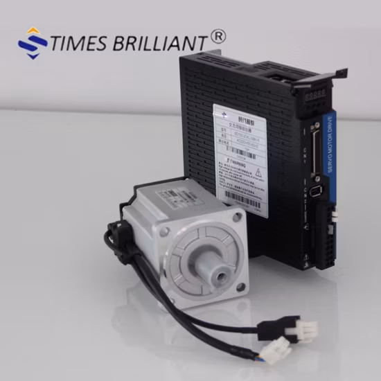 New AC Servo Motor and Driver Kit with Canopen System 200W 400W 600W 750W 0.75kw 0.4kw 1kw 1.2kw AC Servo Pulse Drive for Printing Machine Robot